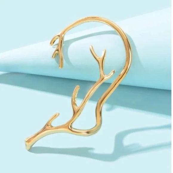 ❤️ FREE Leaf Branch Modern Beauty Ear Cuff Chic Peasant Romantic Earring Cuff - Picture 2 of 4